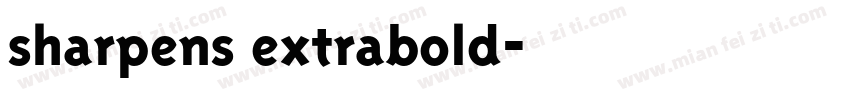 sharpens extrabold字体转换